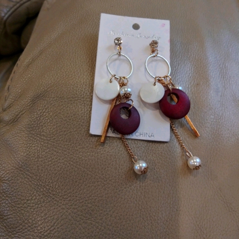 New multi color dangle earrings for sale!!